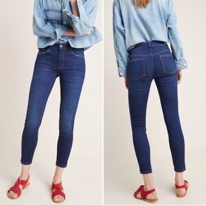 Anthropologie Dark Blue Skinny Jeans